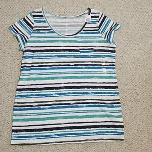 NWT Motherhood Maternity Striped T-shirt, Size L